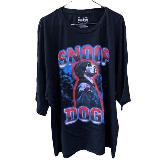 Dogg Supply Snoop Dogg T Shirt Black Graphic Print Cotton Blend 2XL Stretch - Picture 1 of 8